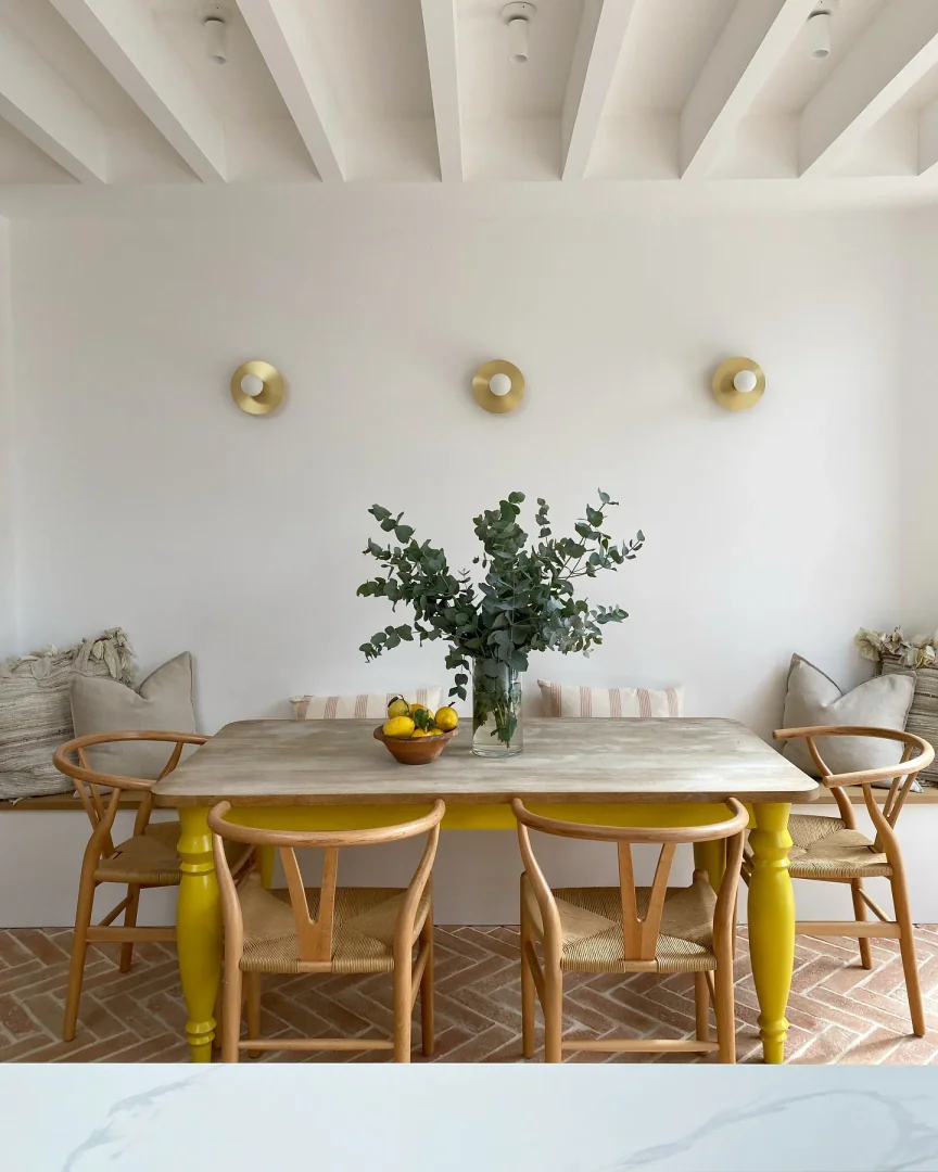 2. Rustic Charm with Sunny Accents (Kitchen Centerpiece Ideas)