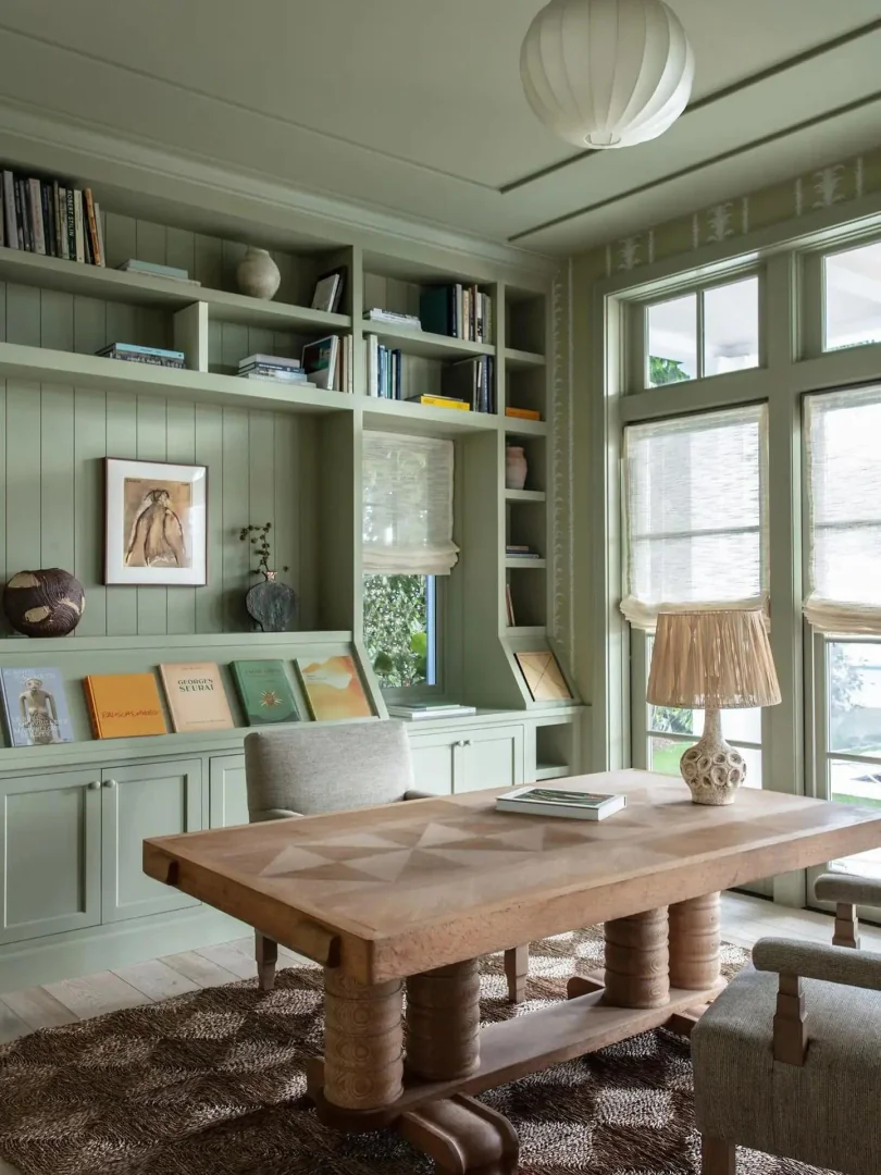 4. Soft Sage Retreat (Paint Colors for Office Ideas)