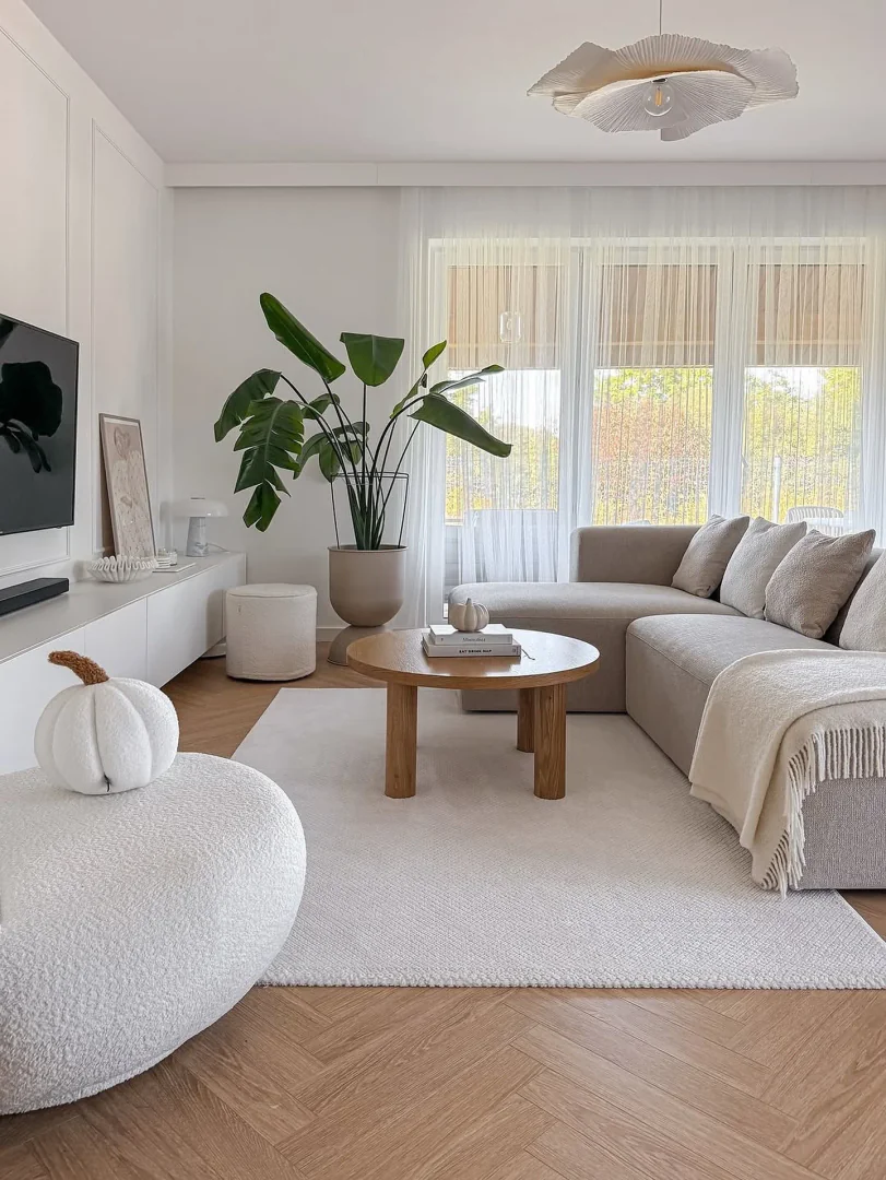 7. Organic Neutral Balance (Neutral Living Room Ideas)