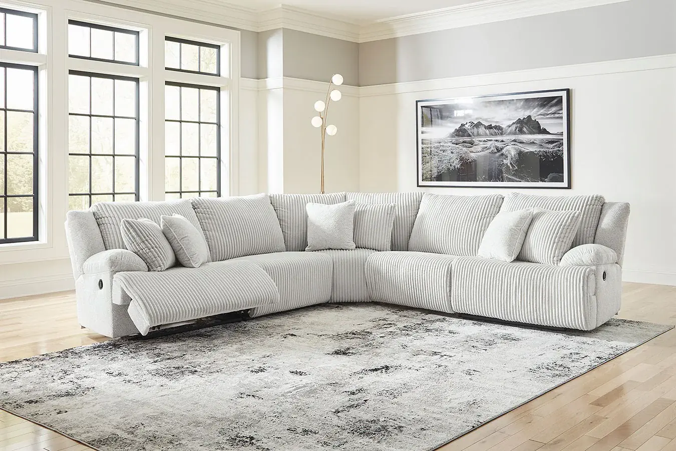7. Textured Comfort in a Modern Farmhouse Layout (Living Room Furniture Ideas)