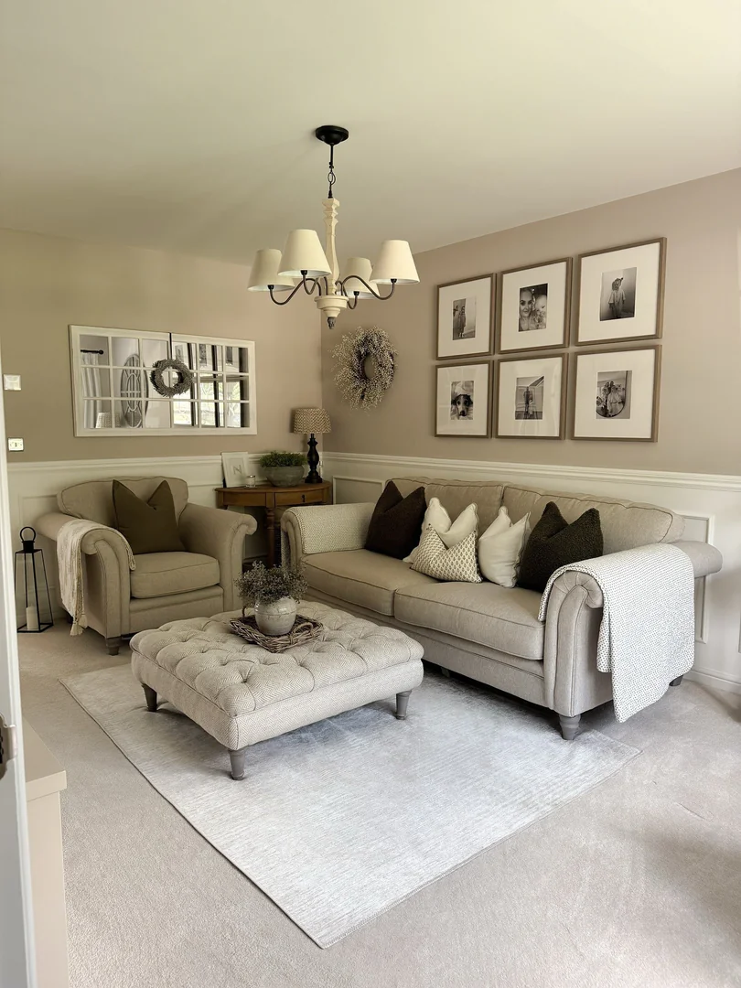 8. Traditional Comfort in Soft Beige (Living Room Sofa Ideas)