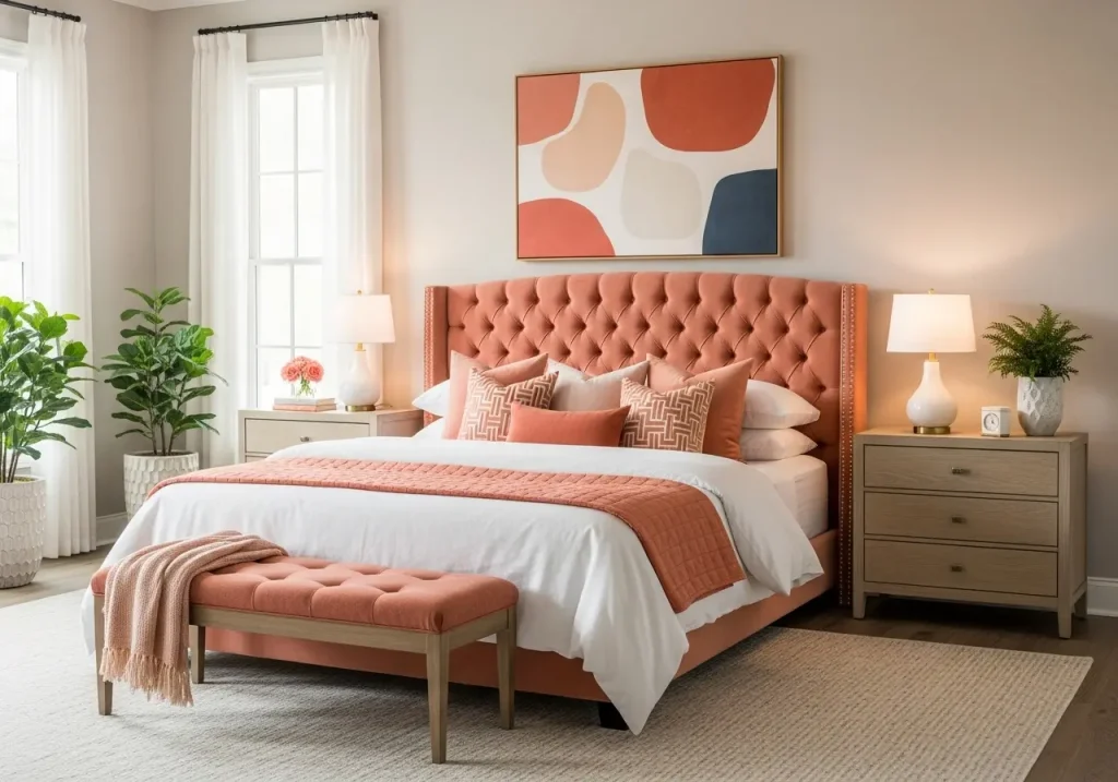 Coral Bedroom Designs Ideas: 16 Vibrant Ways to Brighten Your Room