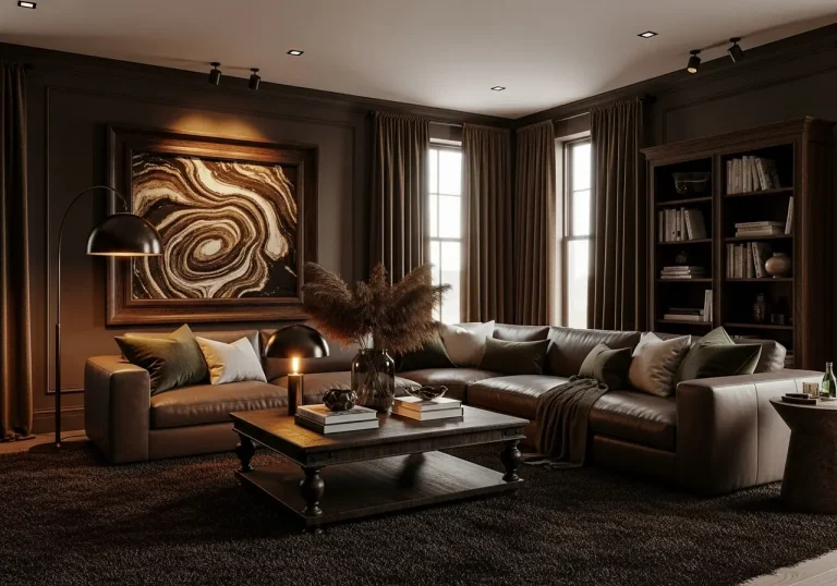 Dark Brown Living Room Ideas: 15 Cozy Ways to Embrace Rich Tones