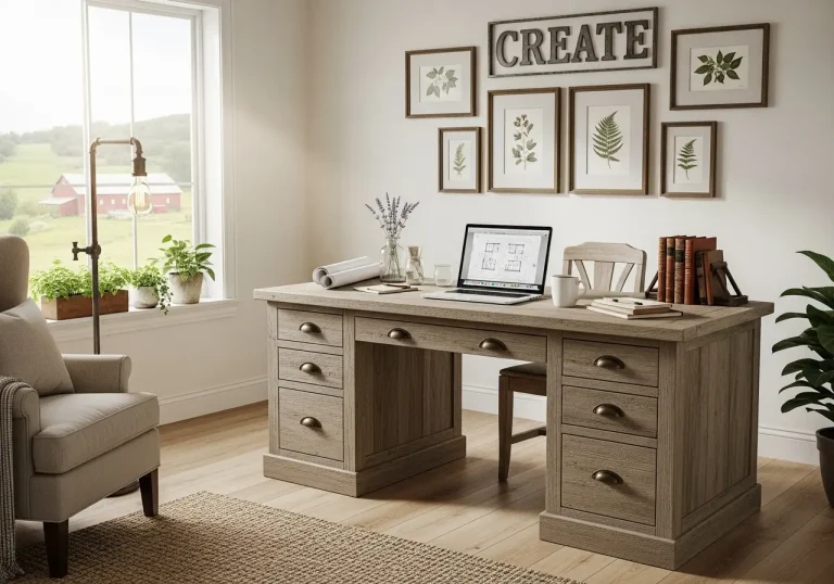 15 Easy Farmhouse Office Ideas That Wow