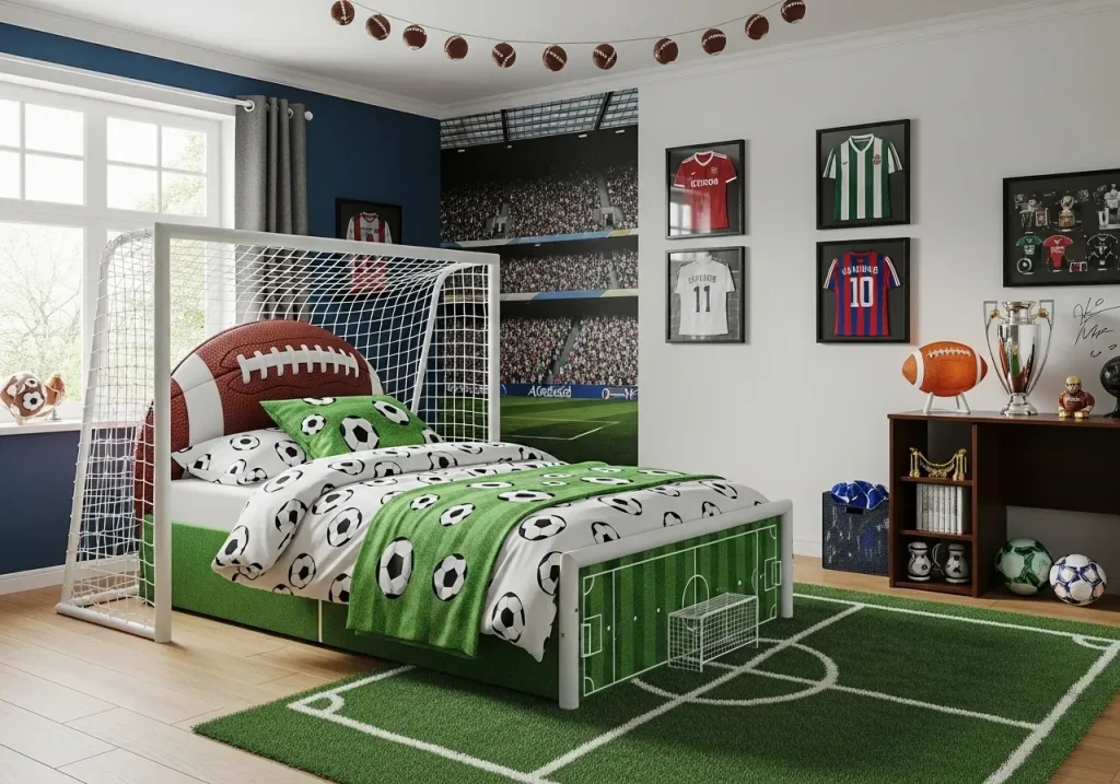 Football Bedroom Ideas: 14 Awesome Styles Your Kid Will Love Now