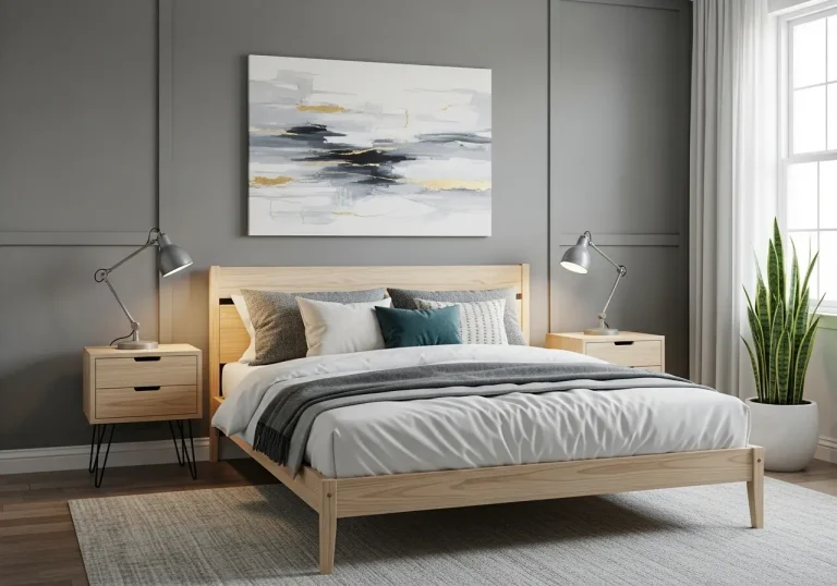 14 Clean and Minimal Gray Wall Bedroom Ideas Looks to Try