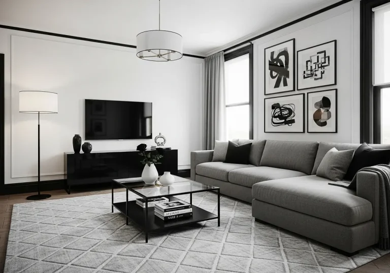 Grey Black and White Living Room: 13 Chic Ideas That Wow