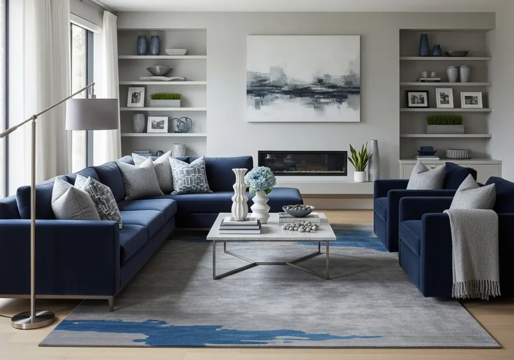 Grey and Blue Living Room Ideas: 13 Chic Combos to Refresh Your Space