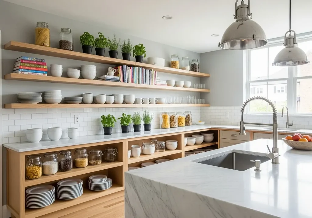 Kitchen Ideas with Open Shelving: 15 Stylish Ways to Display More
