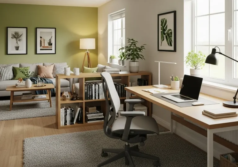 Living Room Office Ideas – 13 Smart Ways to Blend Work & Home