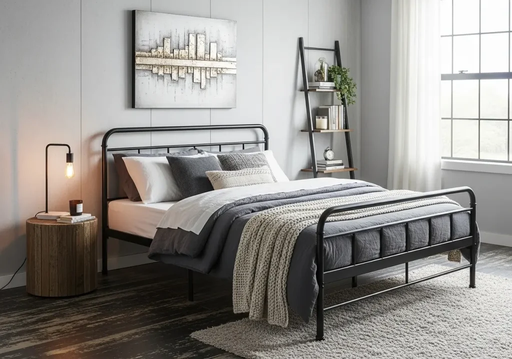 16 Metal Bed Frame Bedroom Ideas That Nail the Cozy Look