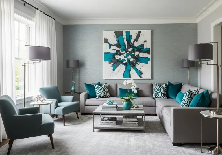 Teal and Grey Living Room Ideas: 14 Modern Styles to Inspire You Now